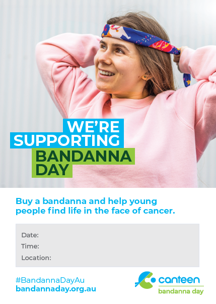 Poster: We're Supporting Bandanna Day