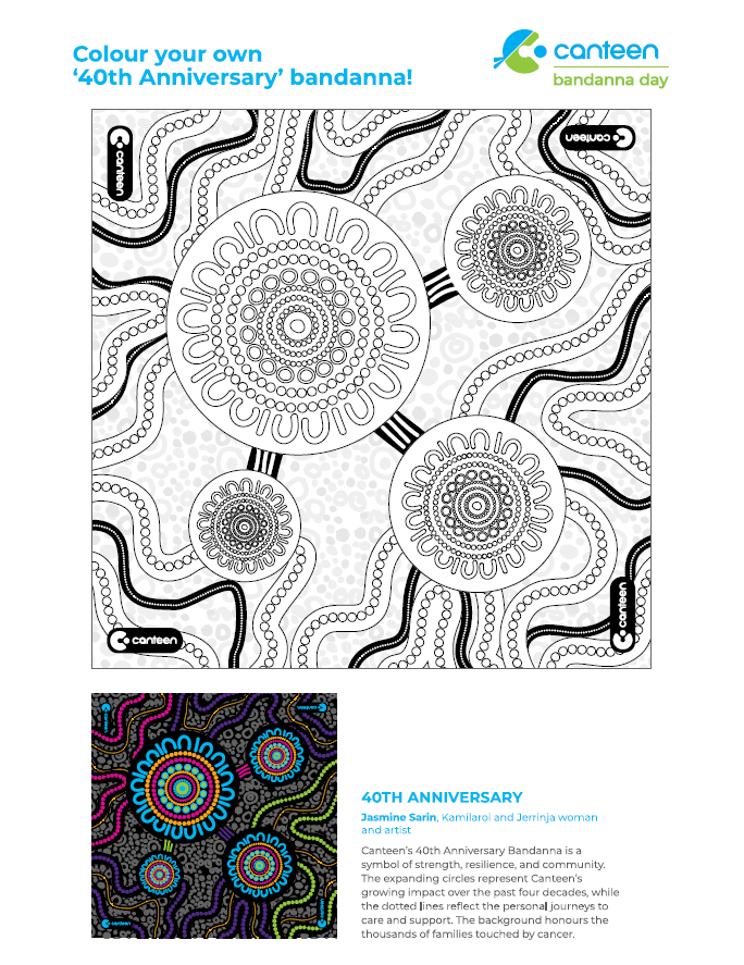 Colouring Sheet - 40th Anniversary