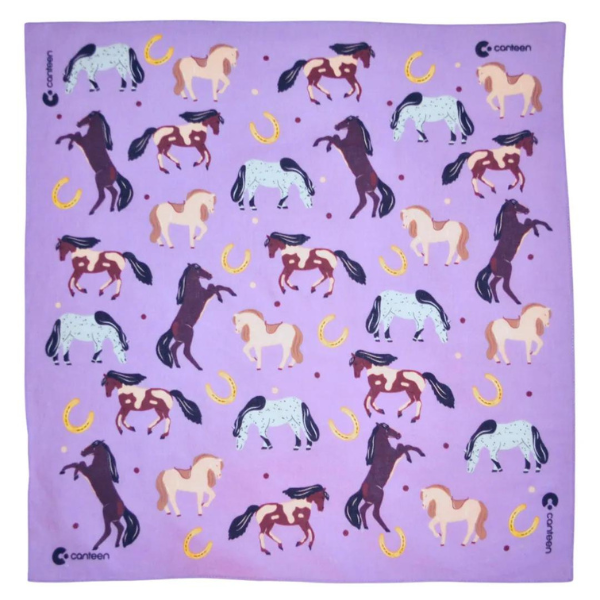 Purple horses - Canteen Bandanna
