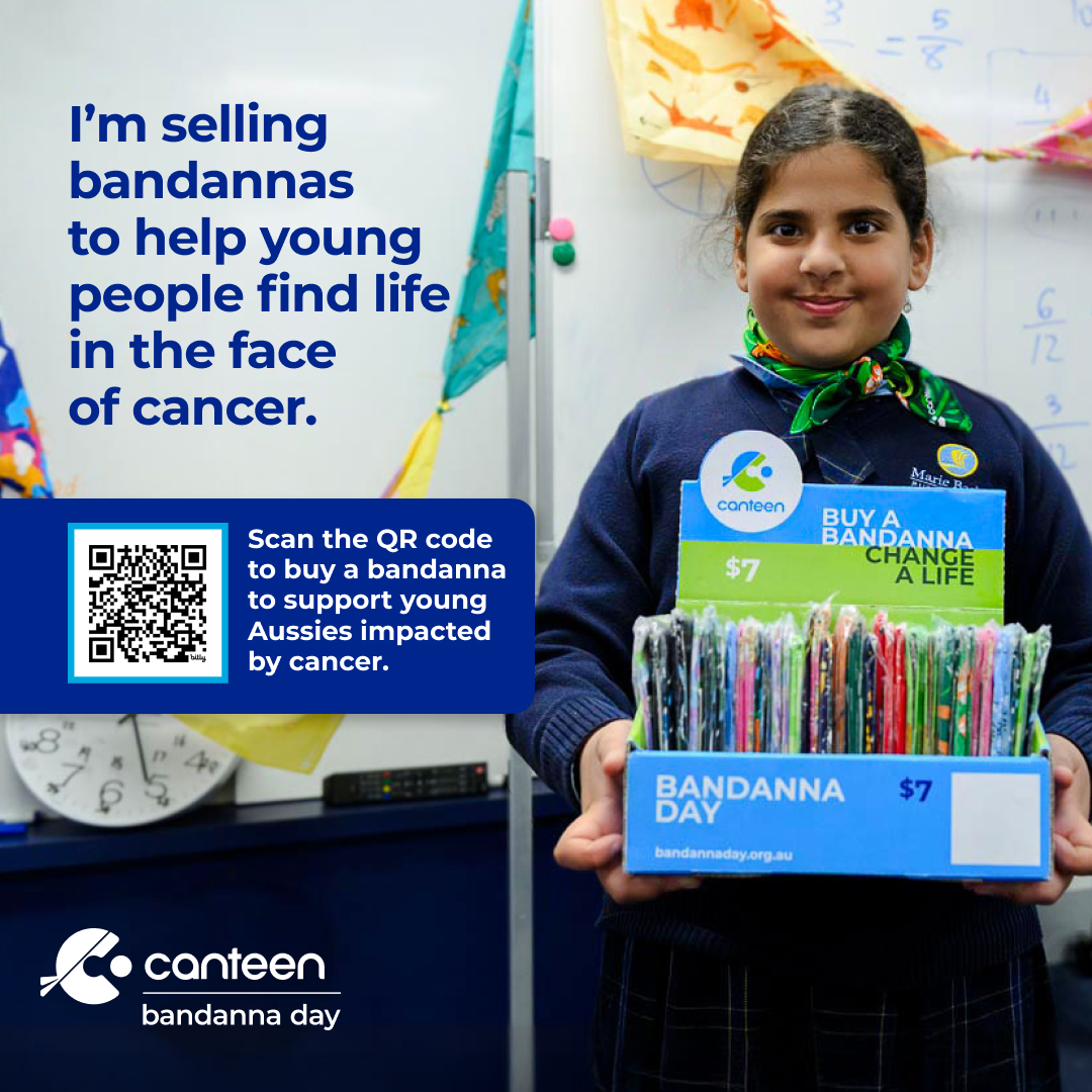 Social Asset: Selling Bandanna QR (school)